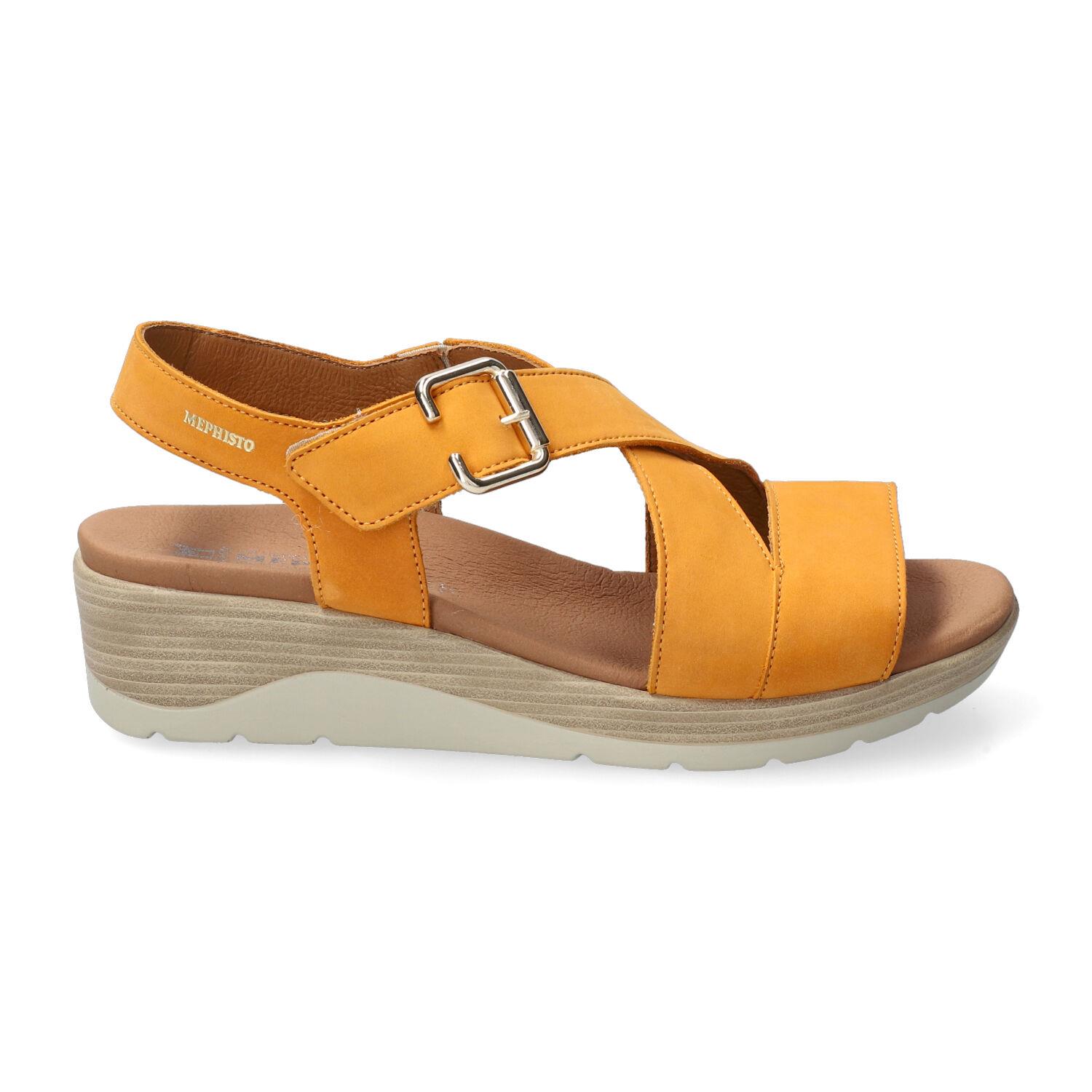 sandales femme modèle Claudine orange - Mephisto